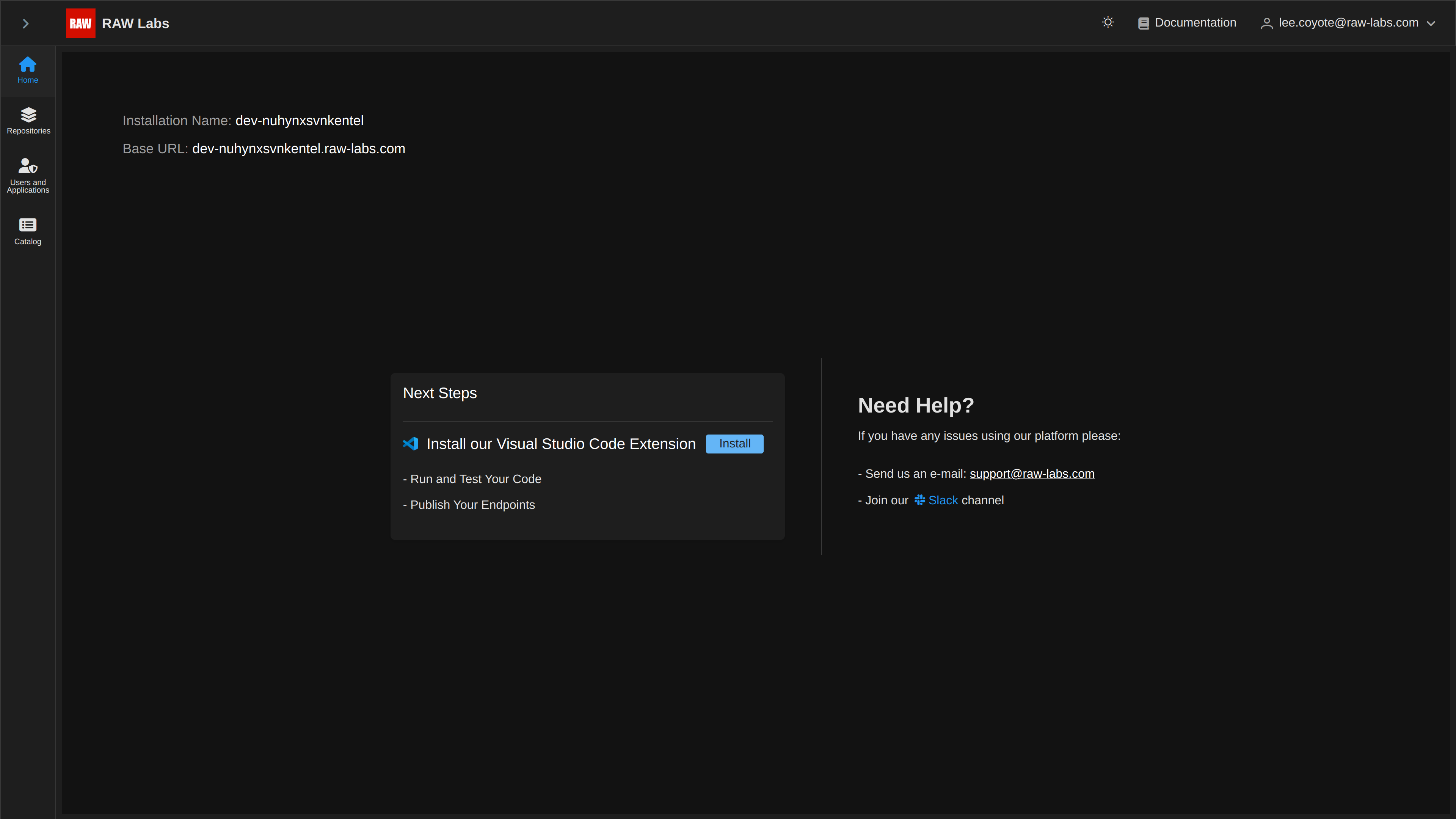RAW Labs app