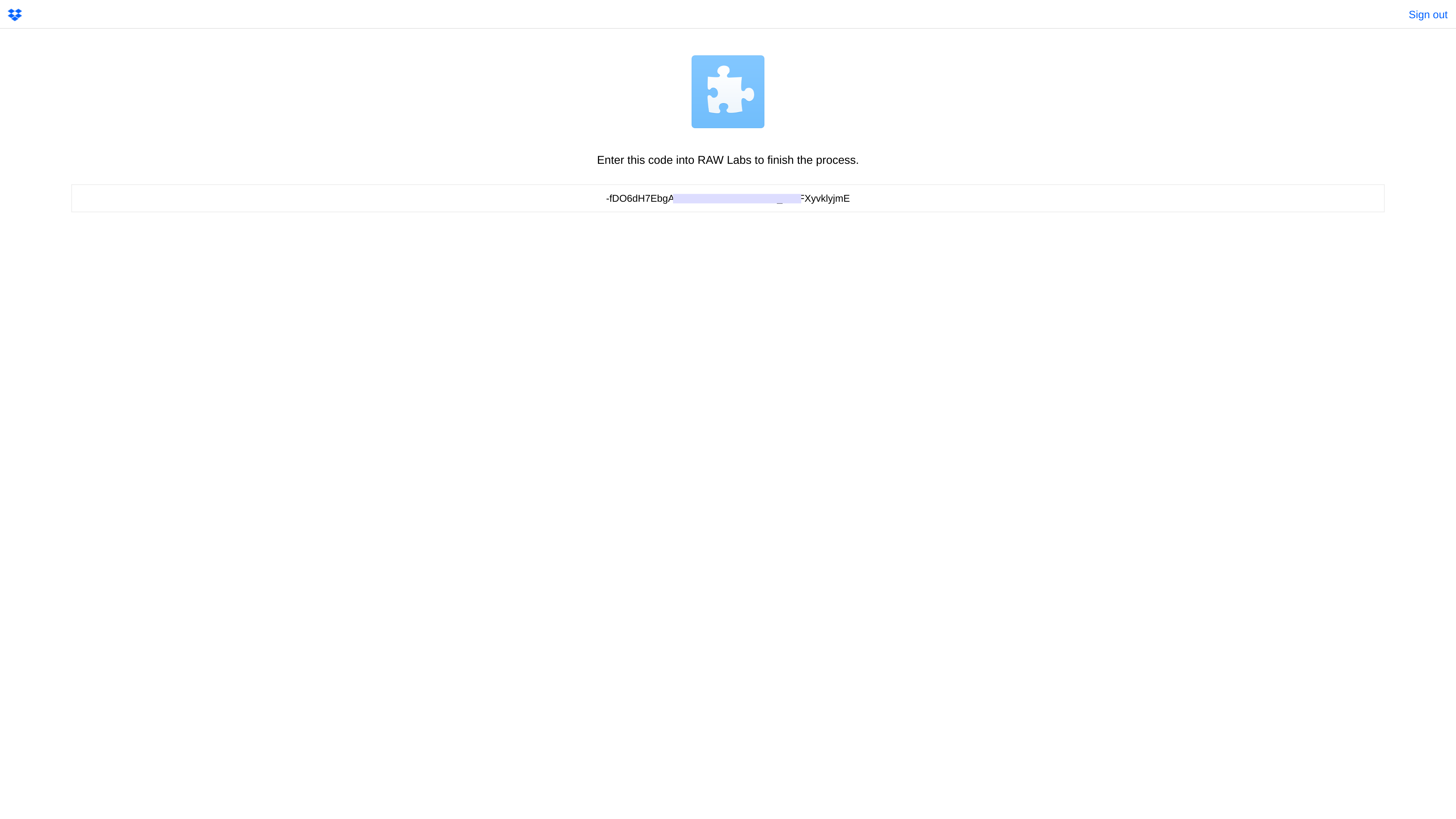 Dropbox Code