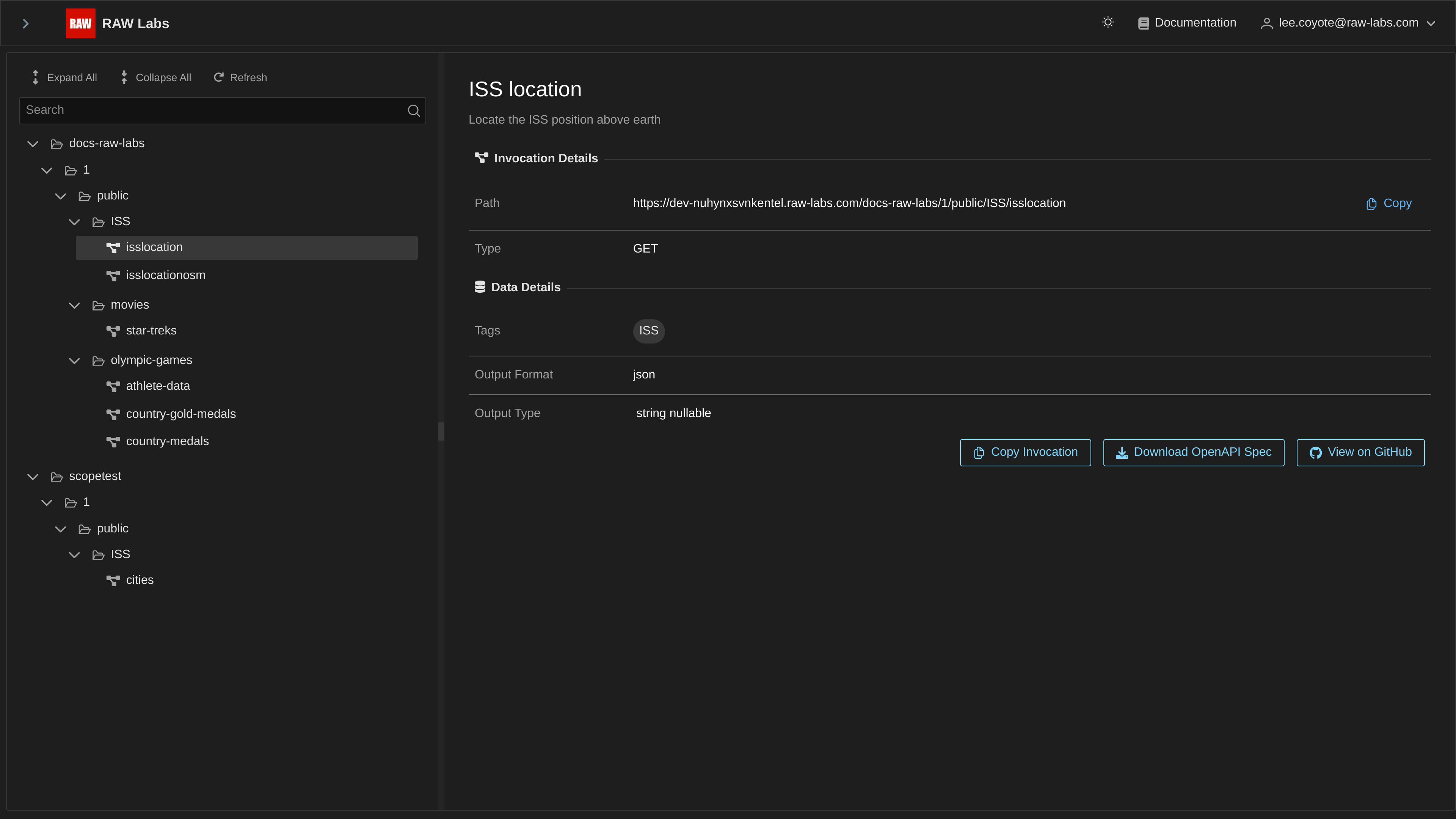RAW Labs app