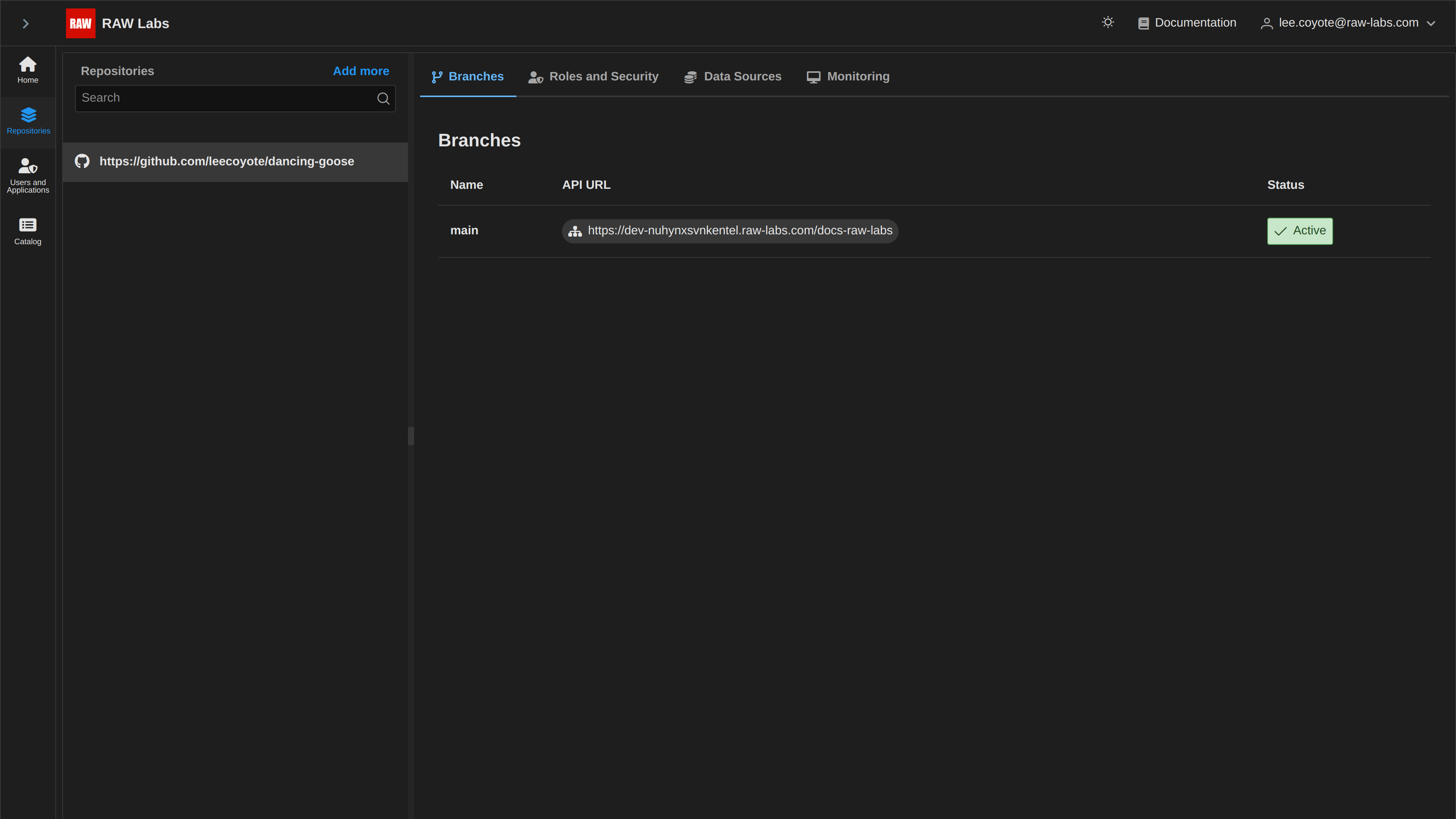 RAW Labs app