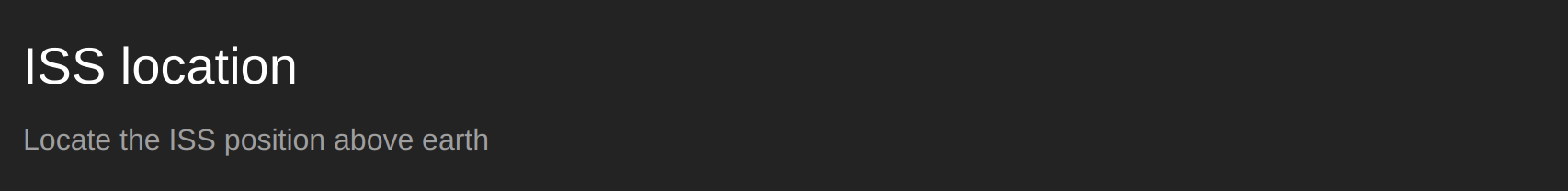 Title and description