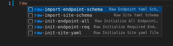 YAML Snippets